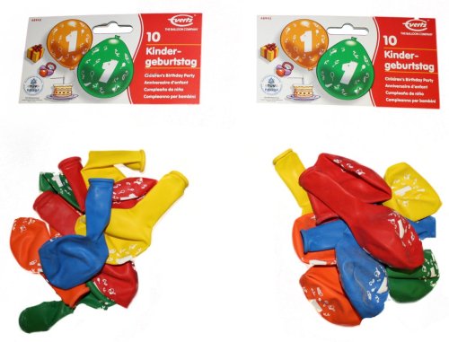 Imagen principal de Everts 48943  - 2 x 10 globos de cumpleaños 