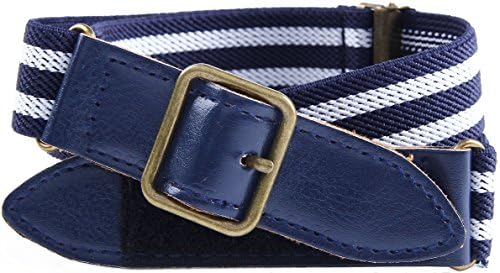 Jabeu Kids Elastic Adjustable Stretch Belt with Kids Friendly Velcro Leather Closure