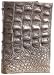 Jalda Croc-Embossed Passport Case,Pewter,one size