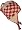 RED / IVORY -  CHECK PATTERN