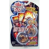 Dragonoid, Laserman and Mystery Marble Tan Bakugan Battle Brawlers Starter Pack Series 1 with 3 Metal Gate Cards