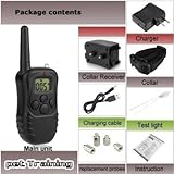 Lemonbest® 998DR Waterproof Rechargeable Wireless Dog Pet Training collar System, with 100 Level Shock and Vibration for 1 Dog