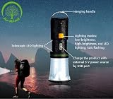 Rewind Eco Friendly Wind Up Rainproof Dynamo Torch & Lantern, Ideal Accessory For Walking, Hiking, Camping, Festivals, Power Cuts, Car Breakdown Internal Emergency Light. No Batteries Needed