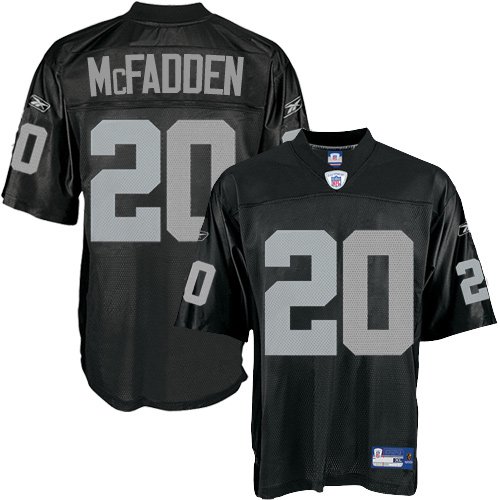 NFL Men's Oakland Raiders Darren McFadden #20 Replica Jersey (Black, Small)