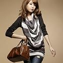 my closet ボーダードレープトップス TシャツSET M LL XL 2L 大きいサイズ