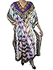 Boho Hippy Kaftan Purple Ethnic Printed Resort Wear Caftan for Womens