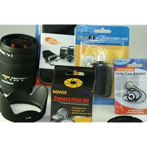 Sigma 18-50mm F2.8-4.5 DC OS HSM Lens Kit With Case , Hood , Set of 3 Filters , Extended Warranty , Cap Keeper , Cleaning kit For All Nikon Digital SLR Cameras.