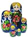 GreatRussianGifts Golden Tiara nesting doll (5-pc) Blue