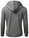 Doublju Mens Rider Hood Asymmetry Zip Up