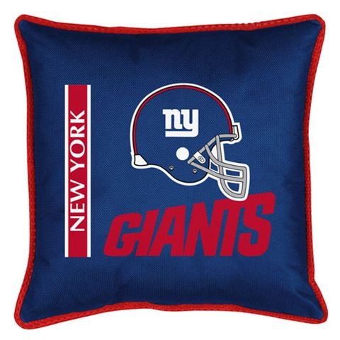 New York Giants NY Throw Bed Pillow 17 x 17