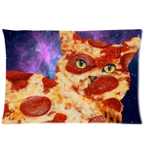 Pizza Cat Home Decorative Pillowcase Pillow Case Cover 2030 Print
