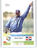 2009 Topps World Baseball Classic # 37 David Ortiz - Dominican Republic - Boston Red Sox - WBC Baseball Trading Card in Screwdown Display Case