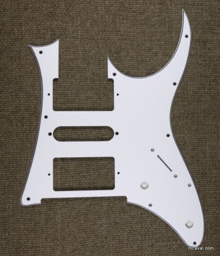3 Ply Quality Guitar Pick Guard for Ibanez RG 350 DX -WHITE (A66)