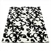 Modern Black / White Contemporary Rug Size: 4'7 x 6'7