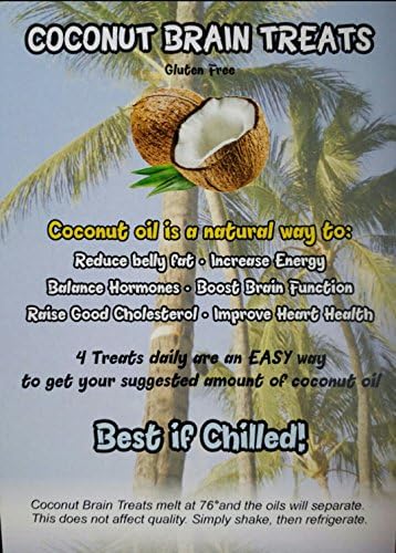 Coconut Brain Treats Chocolate Mint Coconut Oil 28 Treats (Packs of 4)