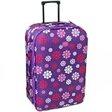 Extra Large 30” Lightweight Expandable Suitcase (Daisy Purple)