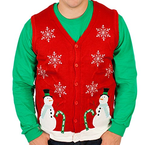 Lighted Winter Wonderland Sweater Vest with LED Lights - Ugly Christmas Sweater