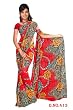 Bhagirathi Georgette Printed Casual Saree Sari Bellydance fabric
