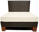 Strathwood Patio Furniture Camano All-Weather Wicker Sectional Sofa Seat, Center