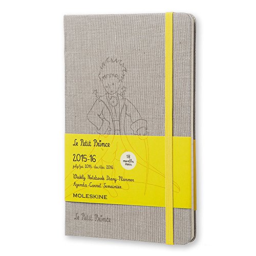 Moleskine 2015-2016 Le Petit Prince Limited Edition Weekly Notebook, 18M, Large, Hard Cover (5 x 8.25)