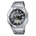Casio - WVA-470DE-1AVEF - Montre Radio Pilot� - Acier - Quartz Analogique et Digitale - Multifonctions - Chronographe - Fuseaux Horaires - 3 Alarmes - Solar - Bracelet Acier