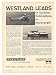 1966 Westland Helicopter SR N6 Hovercraft Photo Print Ad