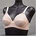  : Solb $28 Lite Brown Floral Underwire Bra #1701 sz 34A