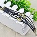 JIAYIQI Women Vintage Antique Bronze Anchor Rudder Owl Charms Leather Rope Bracelet Wristband