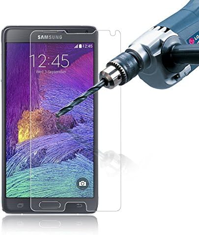 Galaxy Note 4 Screen Protector Glass,FavourabL® Galaxy Note 4 Tempered Glass Screen Protector - Premium Tempered Glass Screen Protector(2.5D 9H Hardness, 0.26mm) - Guard Against Scratches and Drops - Ultra HD Clear With Maximum Touchscreen Accuracy - Lifetime Warranty