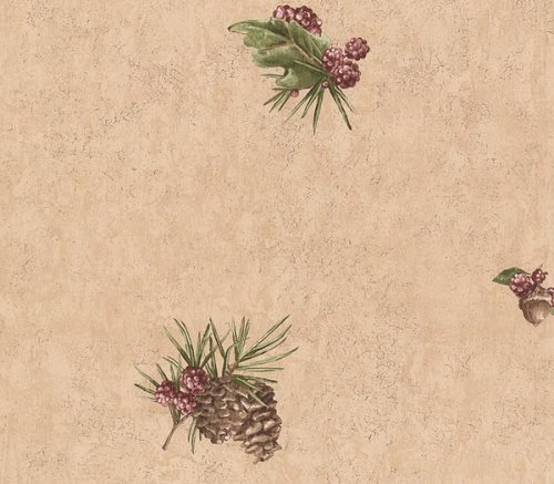 Acorn & Leaf Wallpaper (WL5584L)