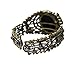 Generic Style Retro Queen Bangle Bracelet Relief Carved Cameo Statue Rhinestones