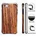 NeWisdom iPhone 8 Case Wood iPhone 7 Case Shockproof Ultimate Protection Reinforced Corners Genuine Wooden Design Case for Apple iPhone 8 iPhone7 – Sandalwood