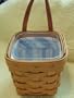 Longaberger 2000 Chives Booking Basket Set