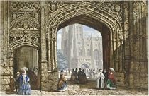 Posters: Louise Rayner - Canterbury Cathedral Art Print (30 x 47 cm)