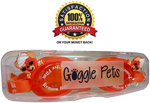 Swimming Goggles for Kids by Goggle Pets; 100% Silicone Straps, Premium Quality Lenses, Anti Fog Scratch Resistant UV Protection
