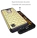 LG K7 Case, LG Tribute 5 Case, Style4U Studded Rhinestone Crystal Bling Hybrid Armor Case Cover for LG K7 / LG Tribute 5 with 1 Style4U Stylus [Gold/Black]