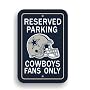 NFL Dallas Cowboys Plastic Parking Sign