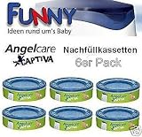 Angelcare Captiva - Ersatzkassetten 6 Stueck Sparpack