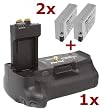 Phottix Batteriegriff +2 Akkus f. Canon EOS 550D 600D 650D - ersetzt BG-E8, LP-E8 in Originalqualitaet! Battery Pack