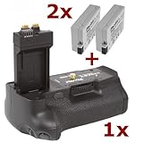 Phottix Batteriegriff & 2 Akkus für Canon EOS 550D, 600D, 650D - ersetzt BG-E8, LP-E8 in Originalqualität! Battery Pack