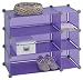 WENKO Steckregalsystem Honey Cube - Lila - 3 Etagen - Regal - Badregal - Badablage - Standregal