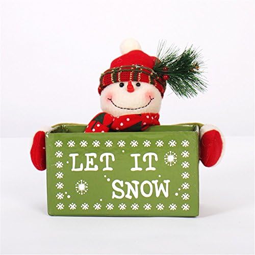 Funny Christmas series Decoration Novelty Soft Toys Gifts:Christmas Dolls And Christmas 23Cm Santa Snowman Christmas Pen Holder Doll Dolls Desktop Ornaments Snowman/200G