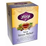 Yogi Kava Stress Relief, Herbal Tea Supplement, 16-Count Tea Bags (Pack of 6) ~ Yogi Teas