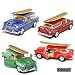 Set of 4: 5 1955 Chevy Nomad with Surfboard 1/40 Scale