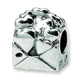 SimStars Reflections Kids Sterling Silver Love Note Bead
