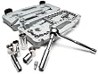 Denali 52-Piece 1/4- and 3/8-Inch Drive Socket Set, SAE/Metric