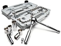 Denali 52-Piece 1/4- and 3/8-Inch Drive Socket Set, SAE/Metric