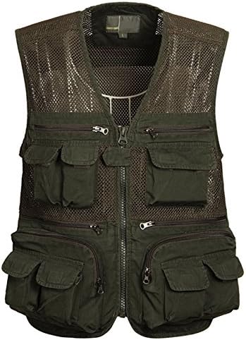 Firstvest Men's Plus Size Mesh Fly Fishing and Photographer Vest Waistcoat