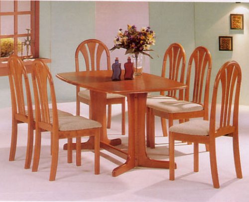 Oak Finish Double Pedestal Chair(4 CHAIRS)