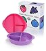 Kinderville Bigger Bites Divided Plates (Set of 2, Pink/Purple)